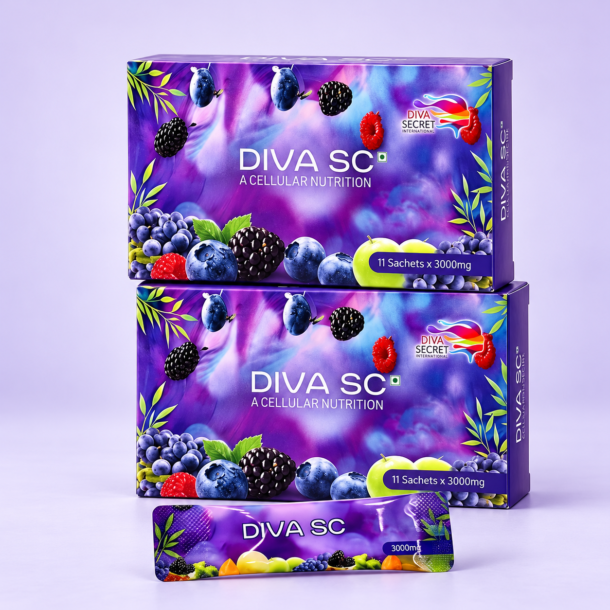 Diva SC cartons and sachet